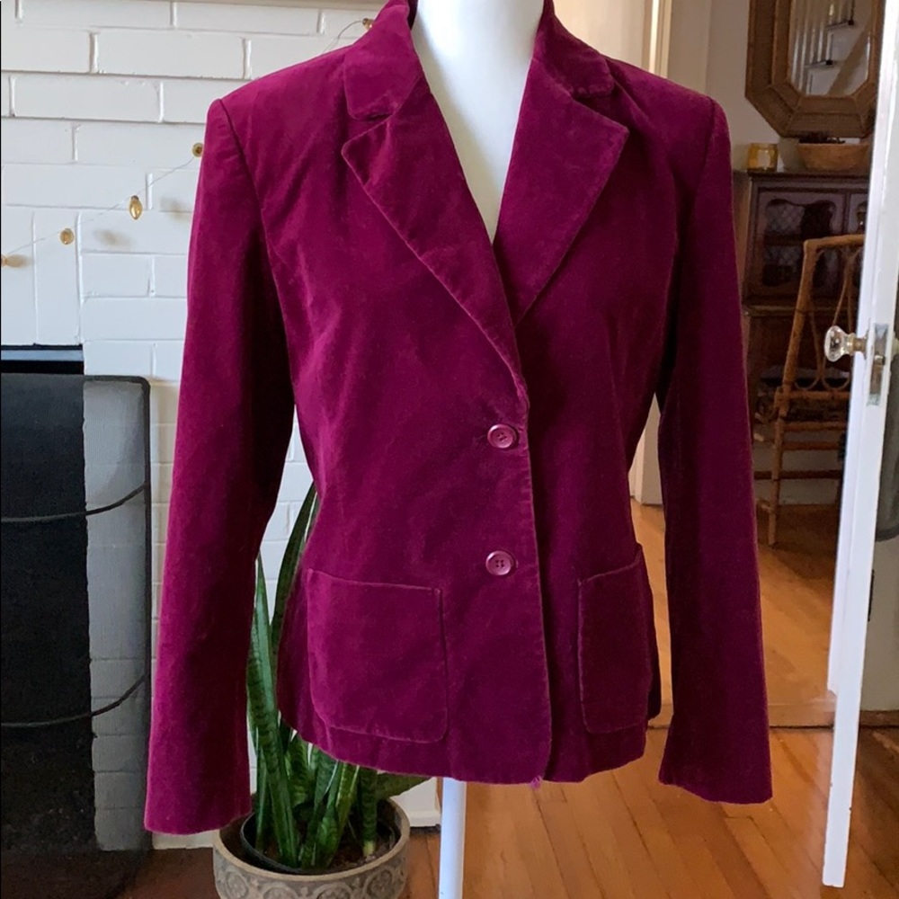 Rafaella Fuscia blazer velvet material